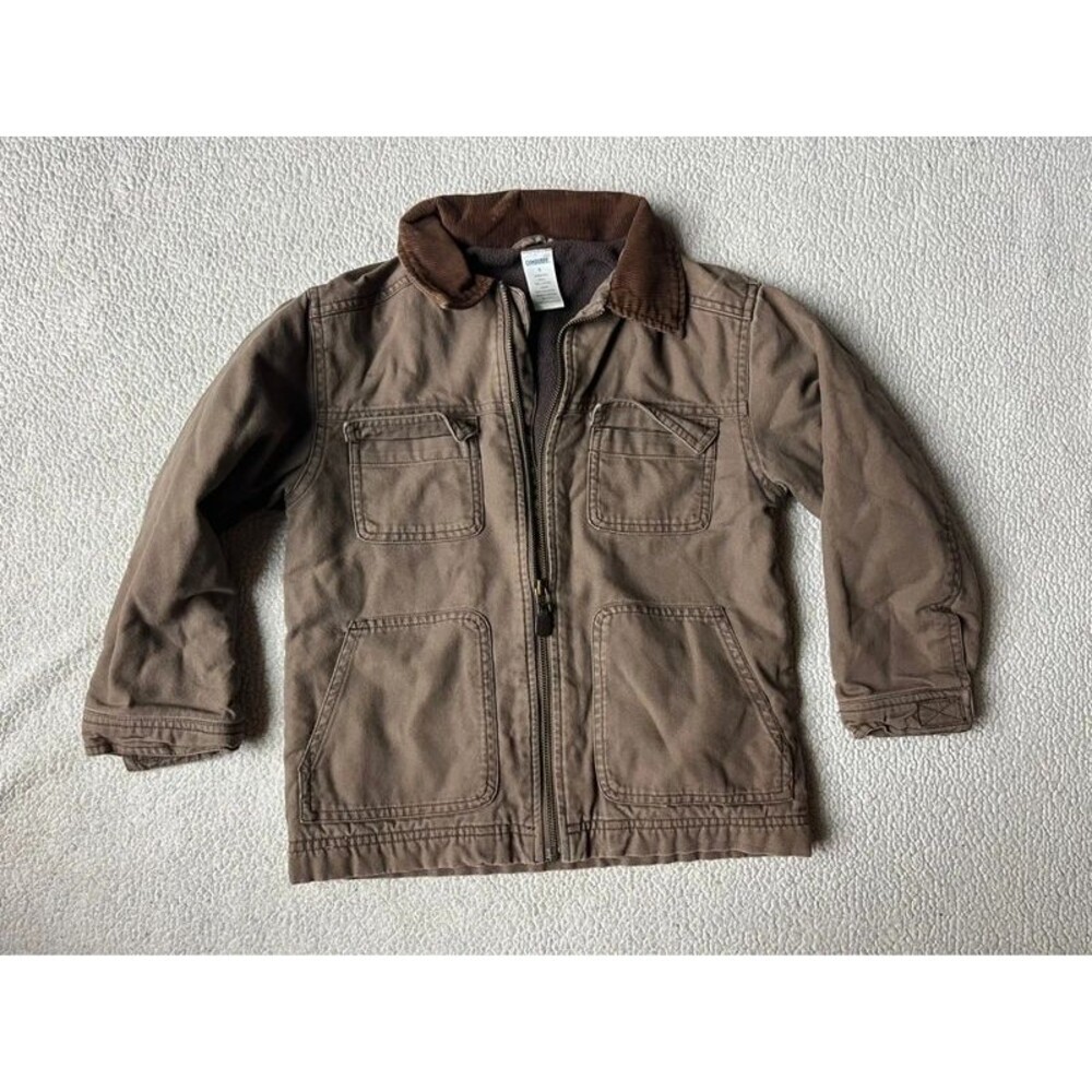 Vintage 2000s Gymboree Sherpa Lined Chore Barn Jacket Boys 6